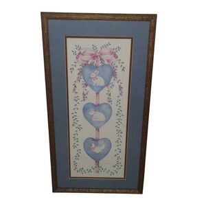 Virginia Welytok 1980s Three Heart Farm Animal Vignettes‎ Framed Print